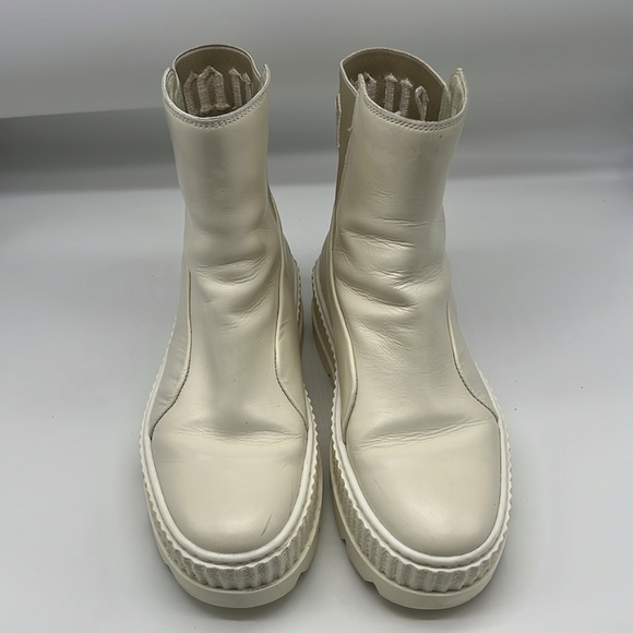 Fenty X Puma - By Rihanna Vanilla Ice Chelsea Chunky Leather Ankle Boot Size 8 - Picture 2 of 16